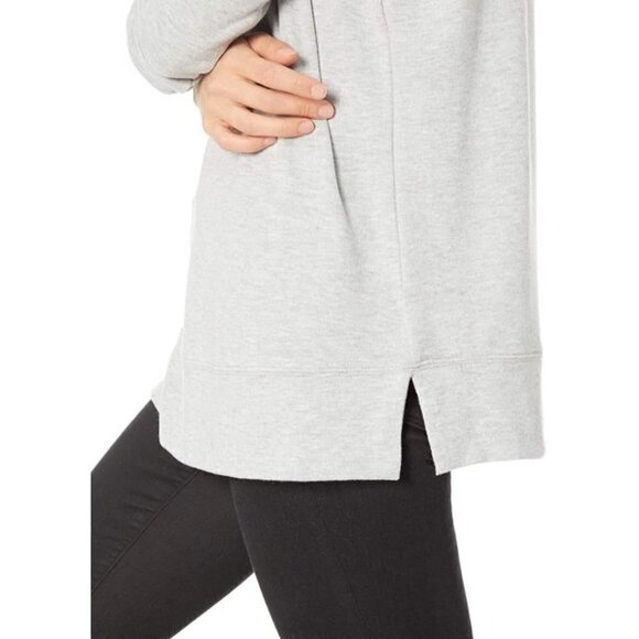 cupcakes &  cashmere Heather Grey Luca Cowl Neck Long Sleeve Sweater sz M - Picture 4 of 10